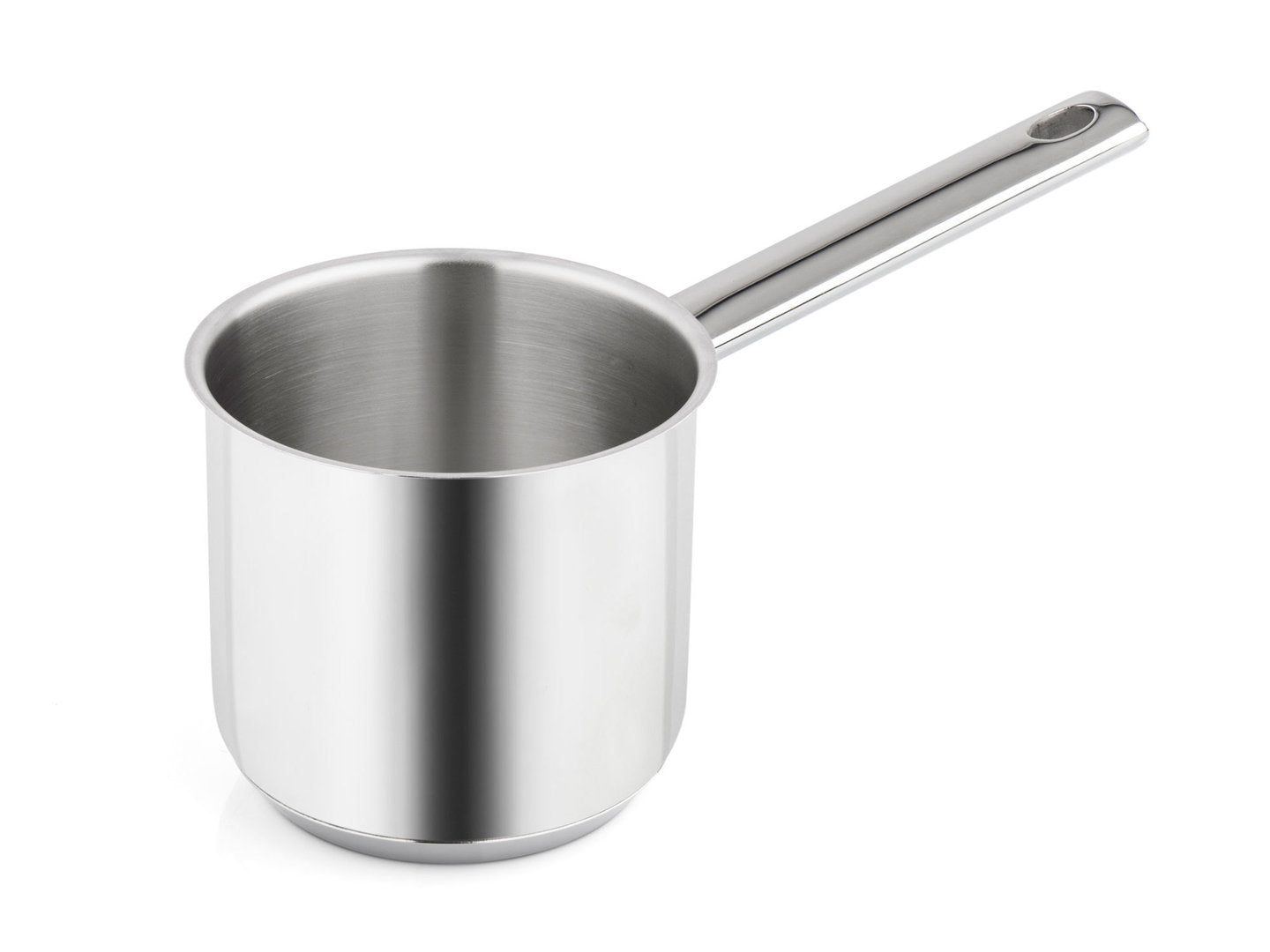 Saucepan, Stainless Steel Milk Pan 12cm, Soup Pot for Induction and Oven,  Non Stick Milk Pot, Dishwasher Safe Cookware(Sliver)