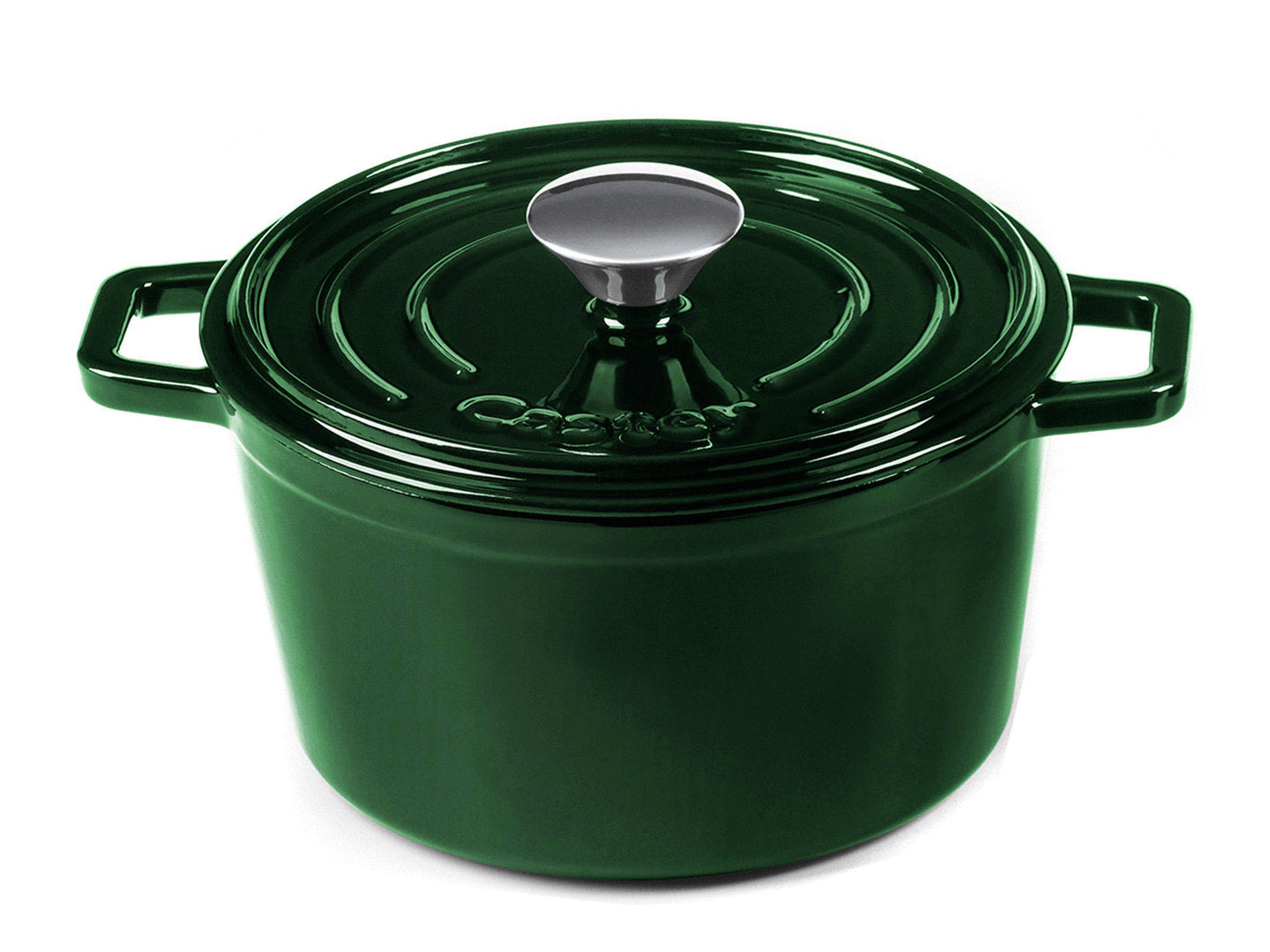 small cast iron cocotte pot 14 cm green Dutch Oven –