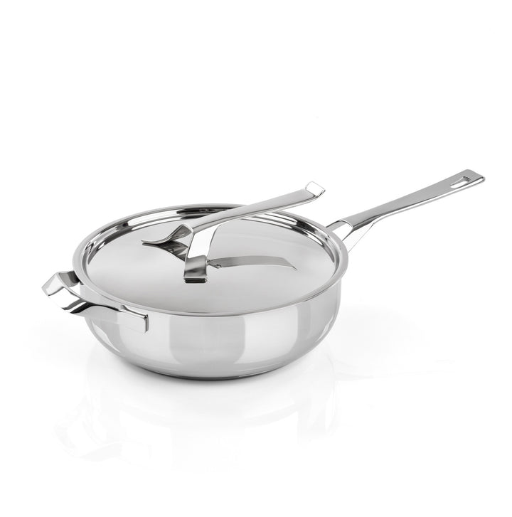 BARAZZONI Schmorpfanne MY POT Edelstahl 28 cm mit Deckel 4,4 L