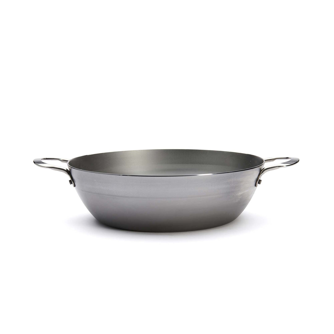 DE BUYER iron country pan MINERAL B ELEMENT 32 cm deep skillet with 2 handles