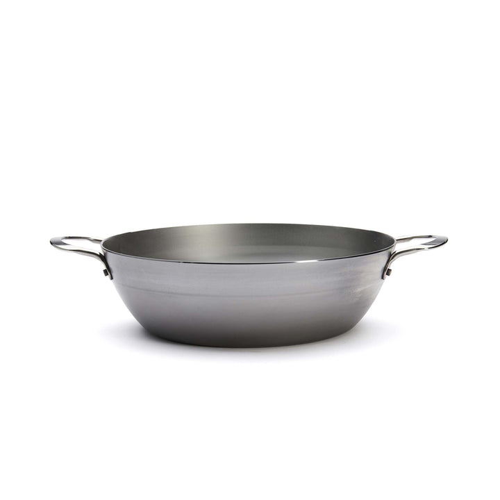 DE BUYER iron country pan MINERAL B ELEMENT 32 cm deep skillet with 2 handles