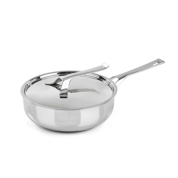 BARAZZONI Schmorpfanne MY POT Edelstahl 24 cm mit Deckel 2,7 L