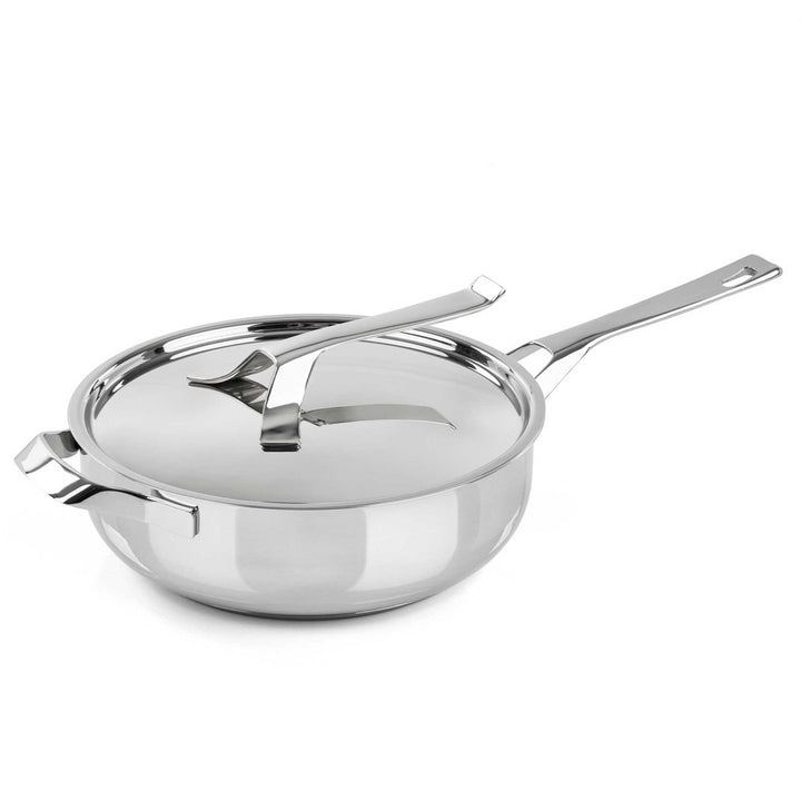 BARAZZONI Schmorpfanne MY POT Edelstahl 28 cm mit Deckel 4,4 L