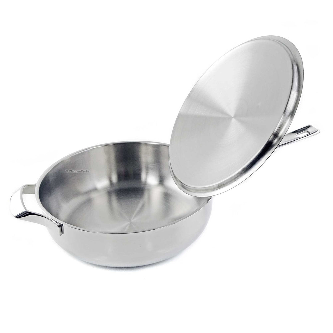 BARAZZONI Schmorpfanne MY POT Edelstahl 28 cm mit Deckel 4,4 L