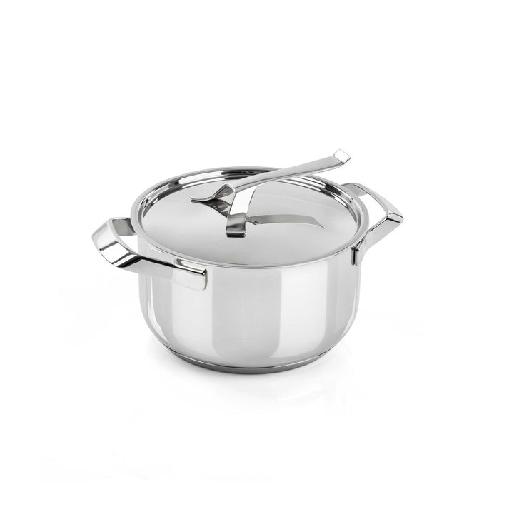 BARAZZONI Kochtopf MY POT Edelstahl 16 cm mit Deckel 1,4 L