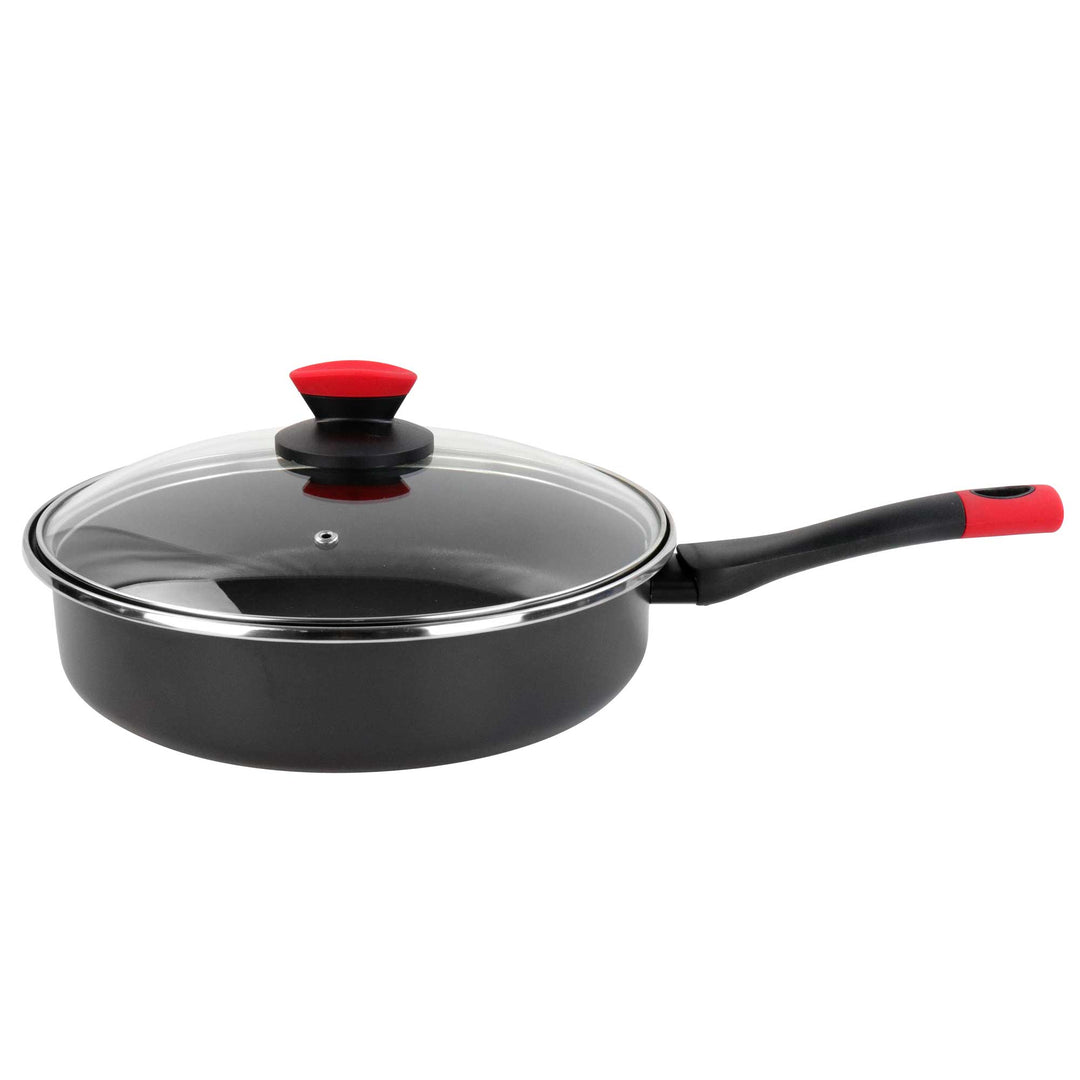 VITRINOR steel enamel non-stick deep frying pan KILAUEA 28 cm "iTemp" with lid