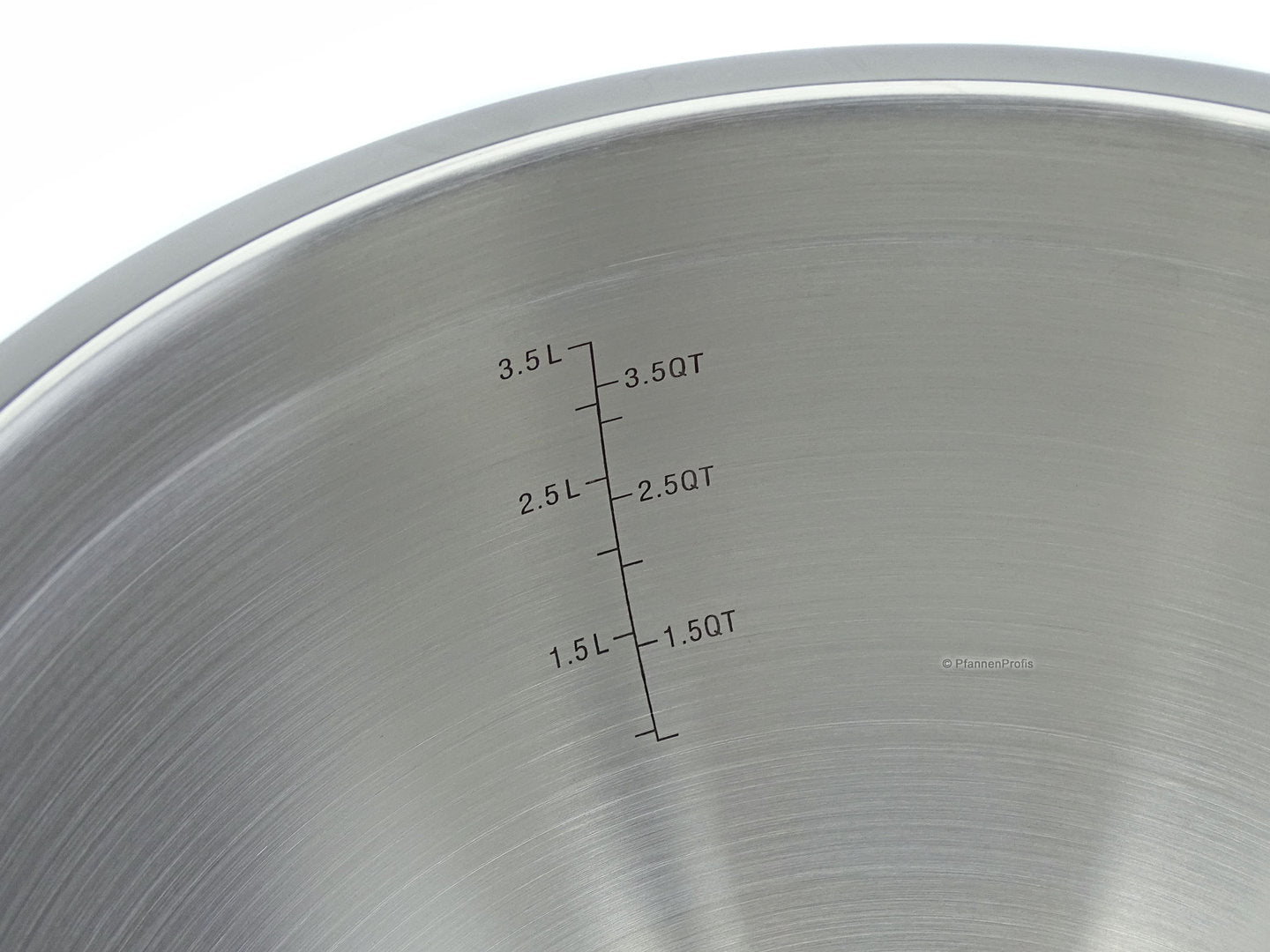 large mixing bowl stainless slip-resistant lid 5L – pfannenprofis.com